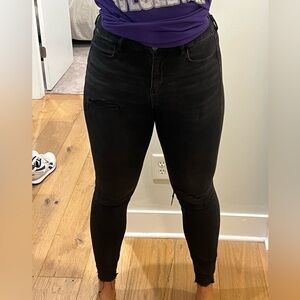 American Eagle Extra Long Black Jeans